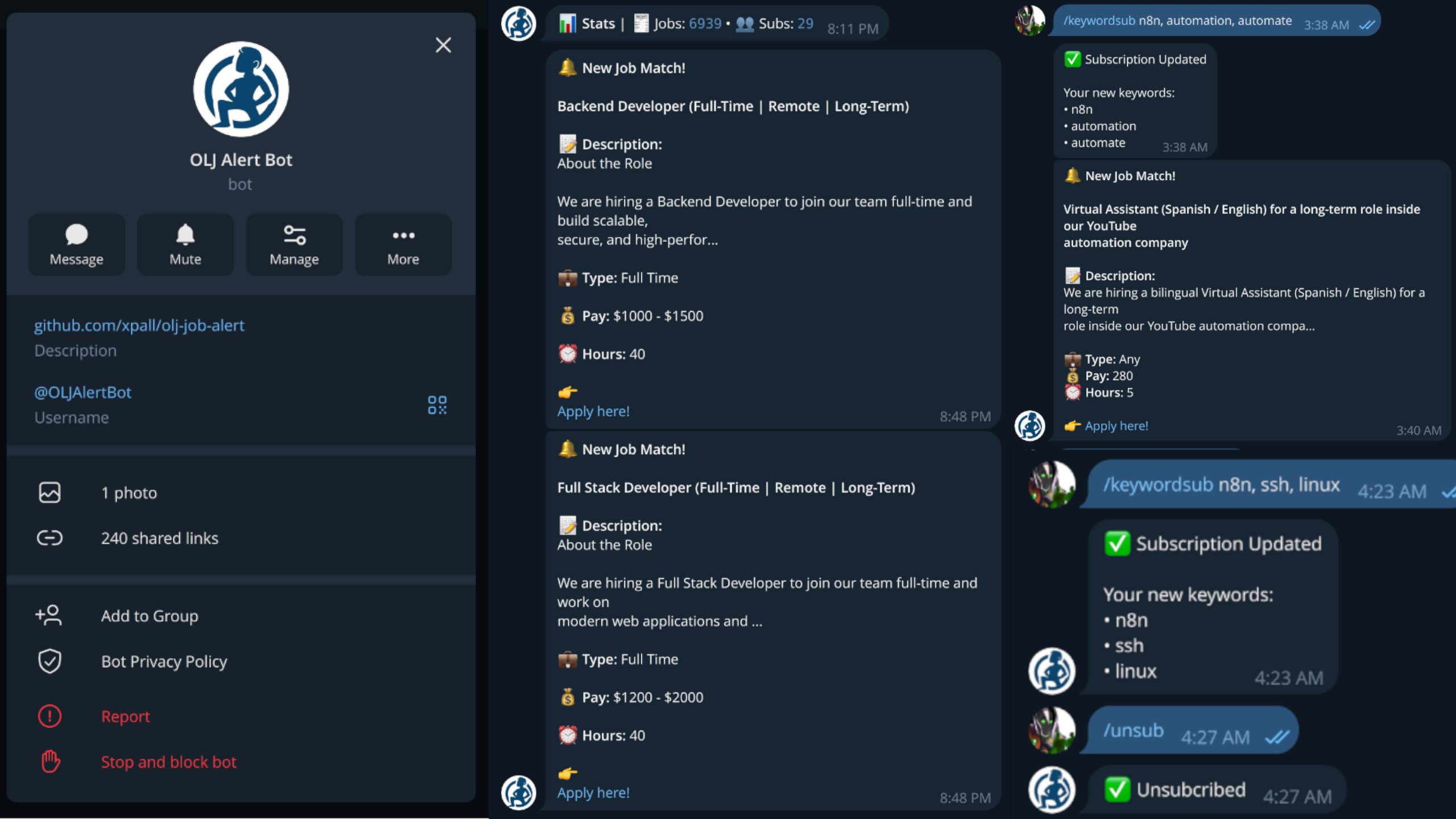 OLJ Job Alert Bot